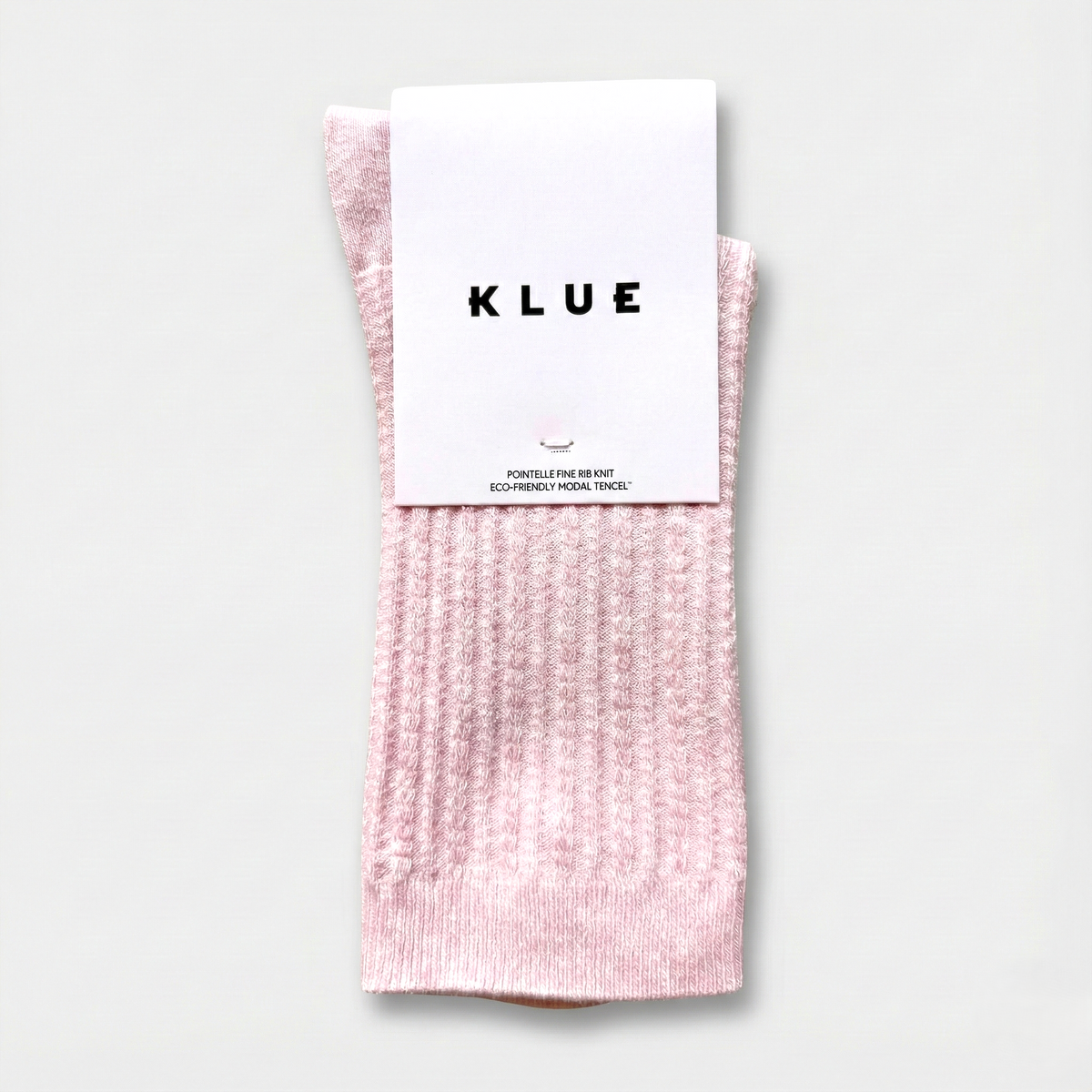 Fine-Ribbed Pointelle Knit - Pink