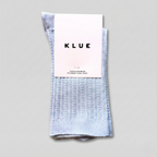 Fine Ribbed Pointelle Knit - Sky Blue