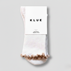 Chaussettes En Coton Biologique À Volants - Amande