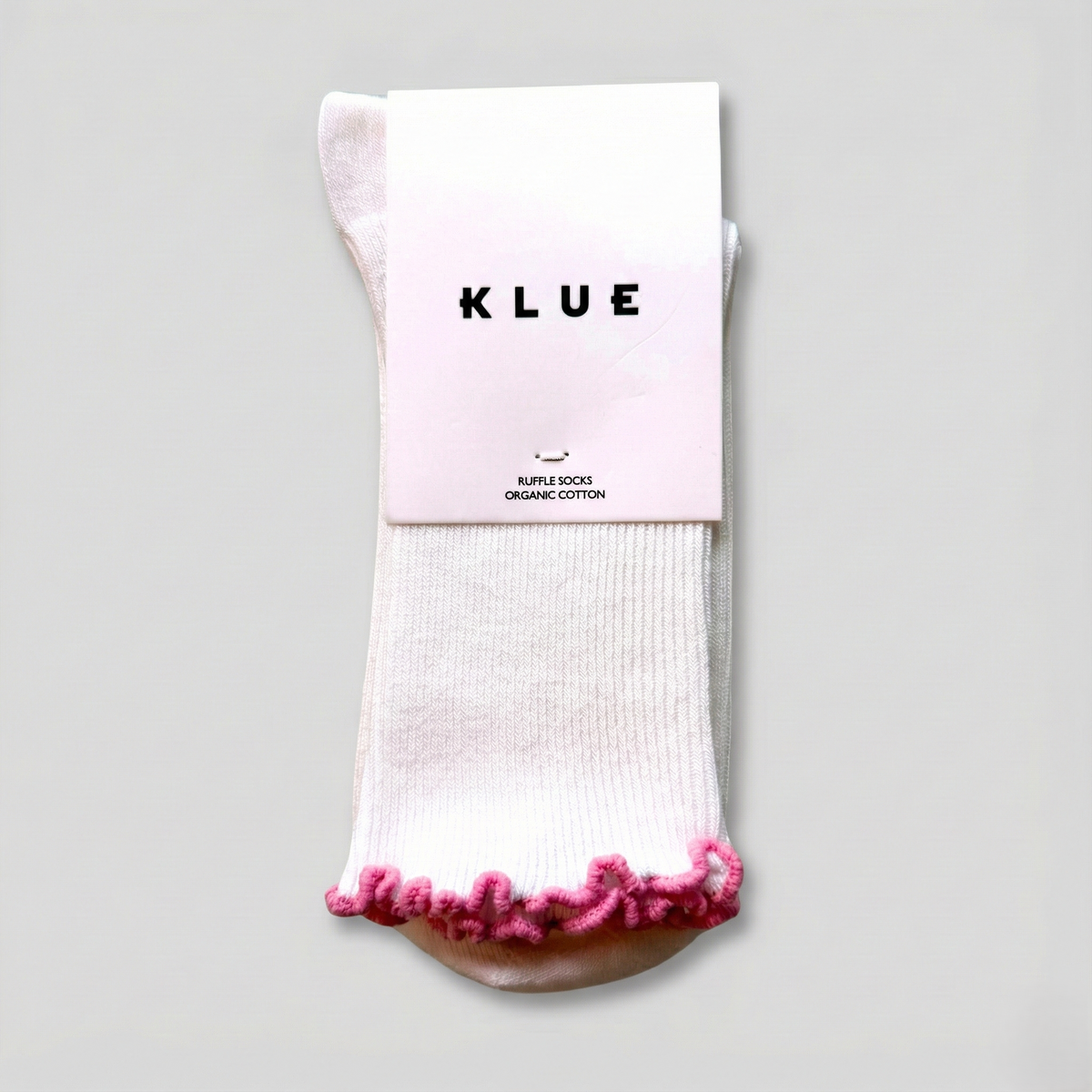 Organic Cotton Socks with Ruffles - Pink