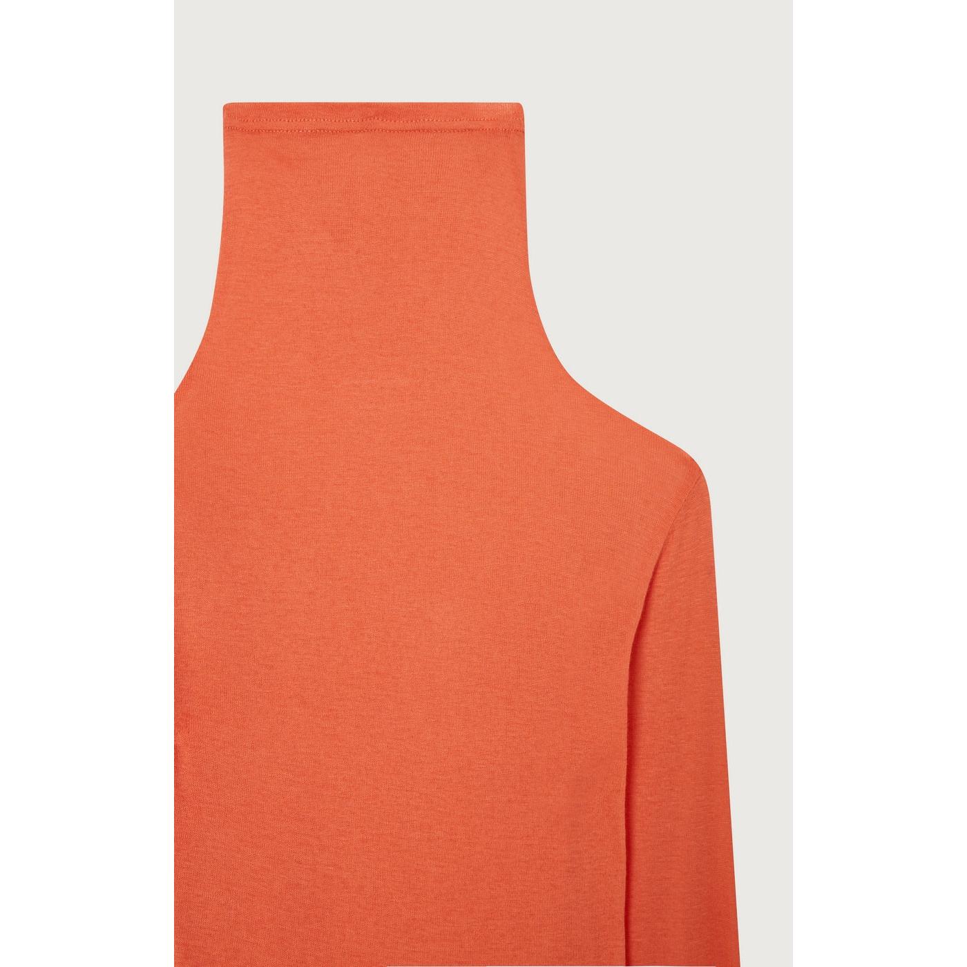 Camiseta ajustada de cuello alto - Guayaba vintage - Niño