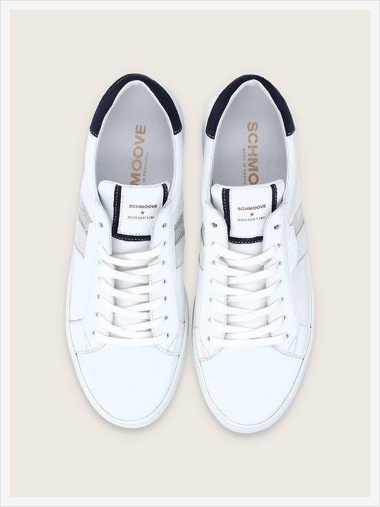 Spark Gang M - Nappa/Chevron - White/Navy