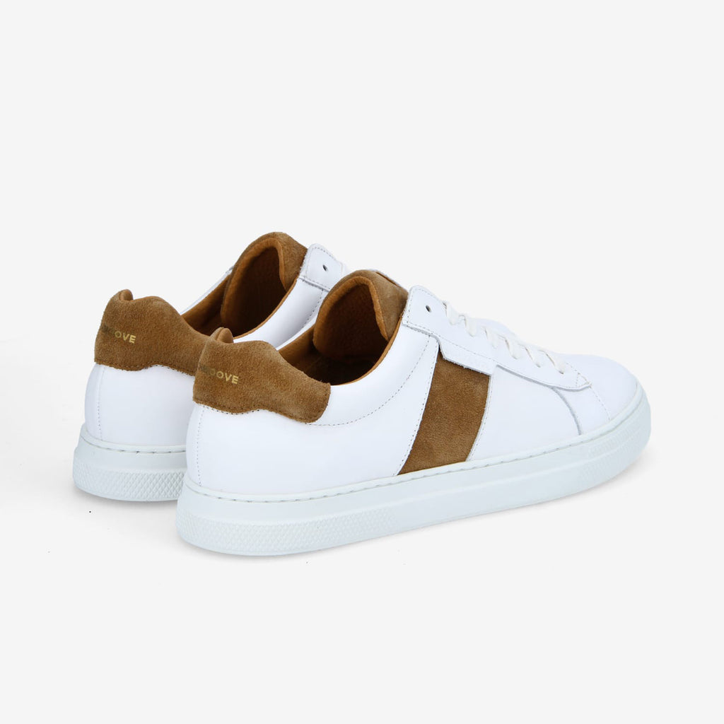 Spark Gang M - Nappa/Suede - White/Cognac