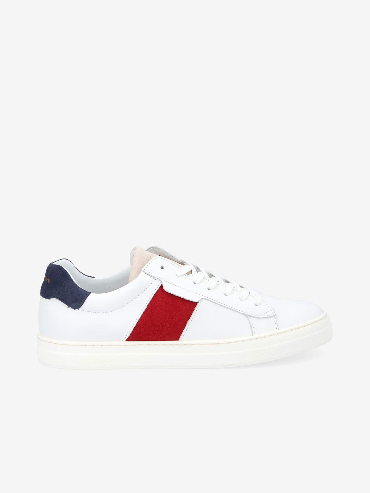 Spark Gang M - Nappa/Mix Suede - White/Dove-Red-Blue