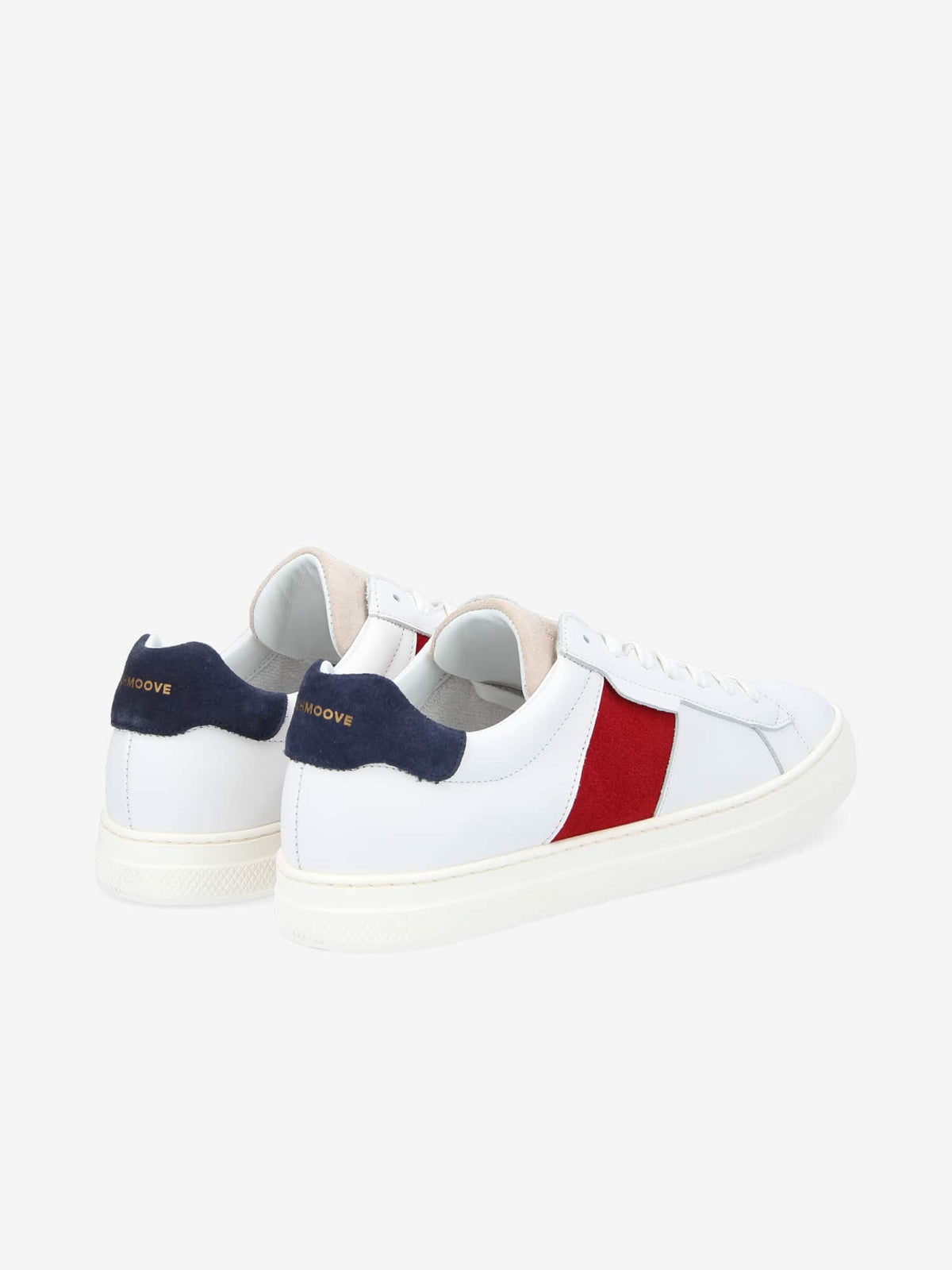 Spark Gang M - Nappa/Mix Suede - White/Dove-Red-Blue