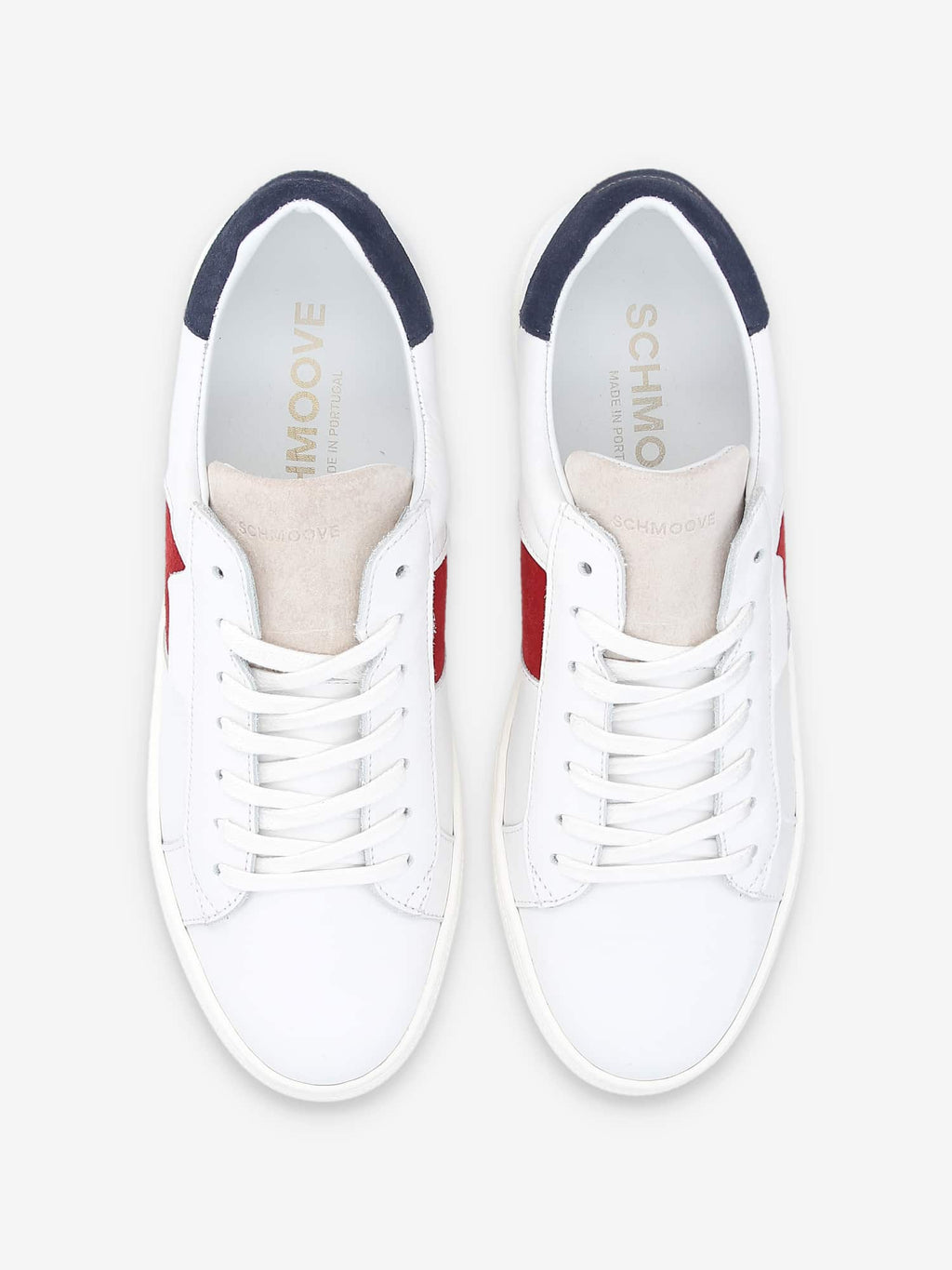 Spark Gang M - Nappa/Mix Suede - White/Dove-Red-Blue