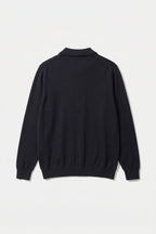 Polo En Maille Navy