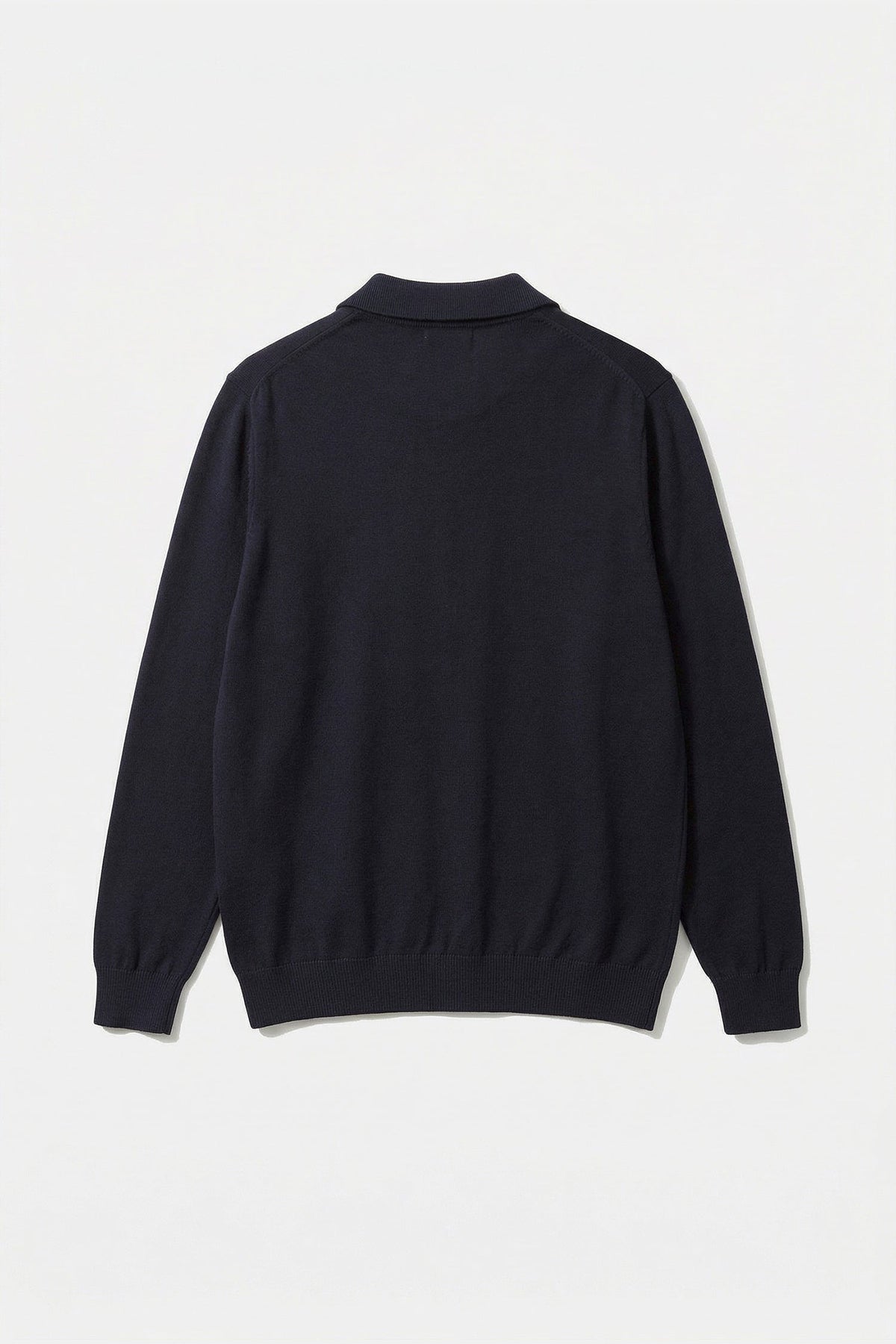 Polo En Maille Navy