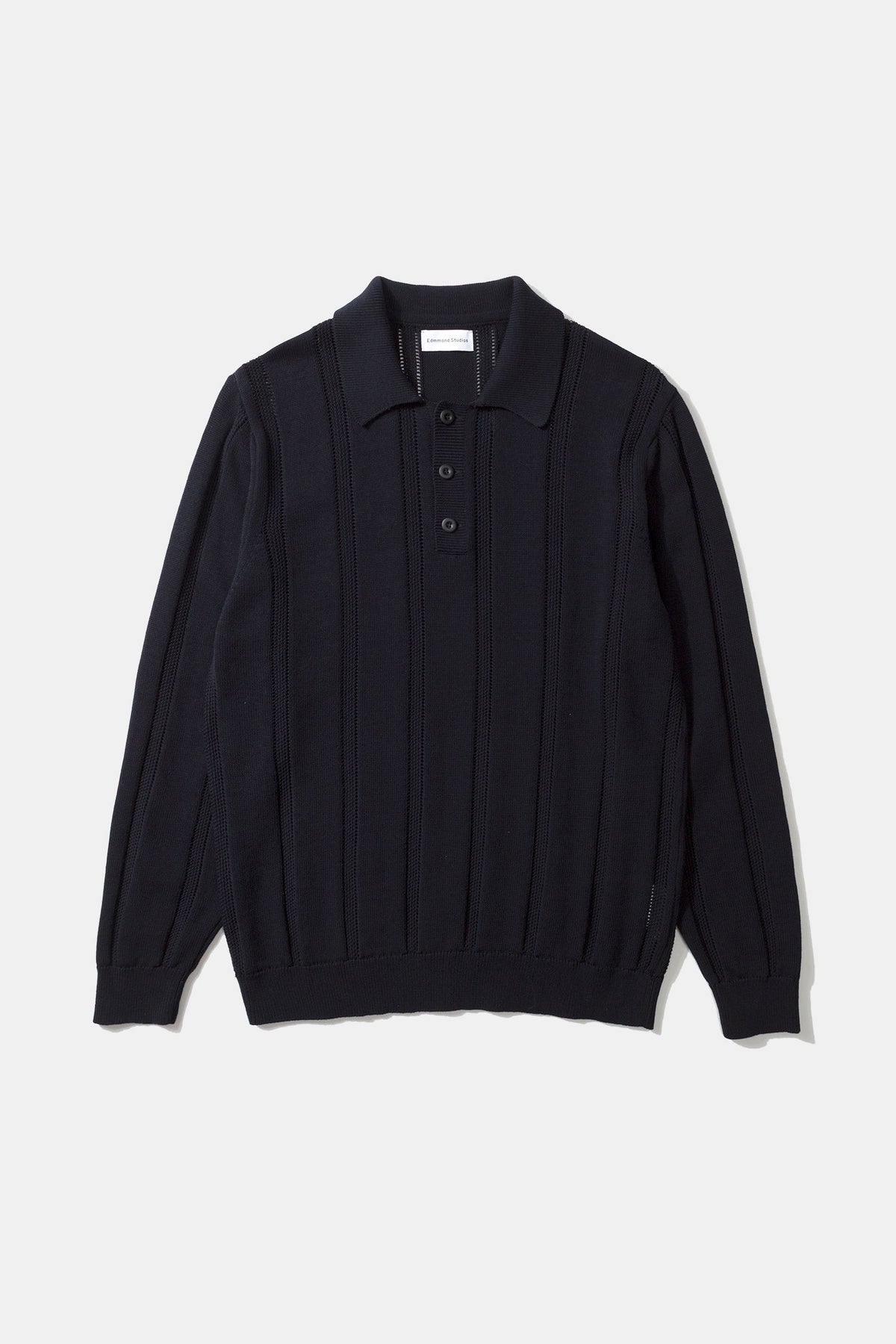 Polo En Maille Navy