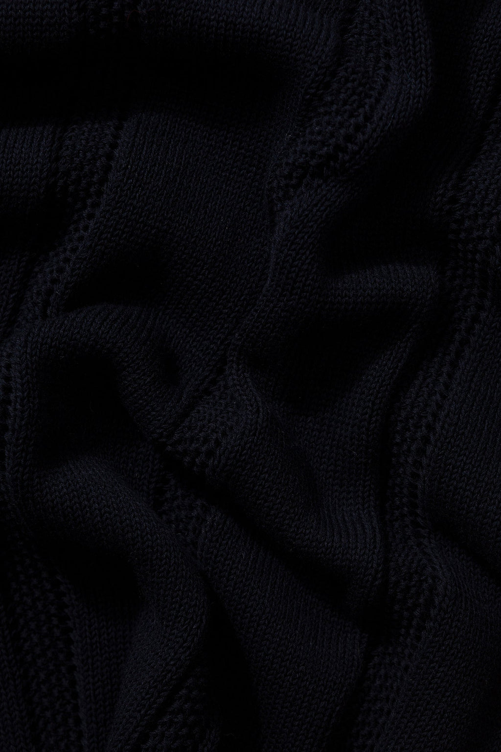 Polo En Maille Navy