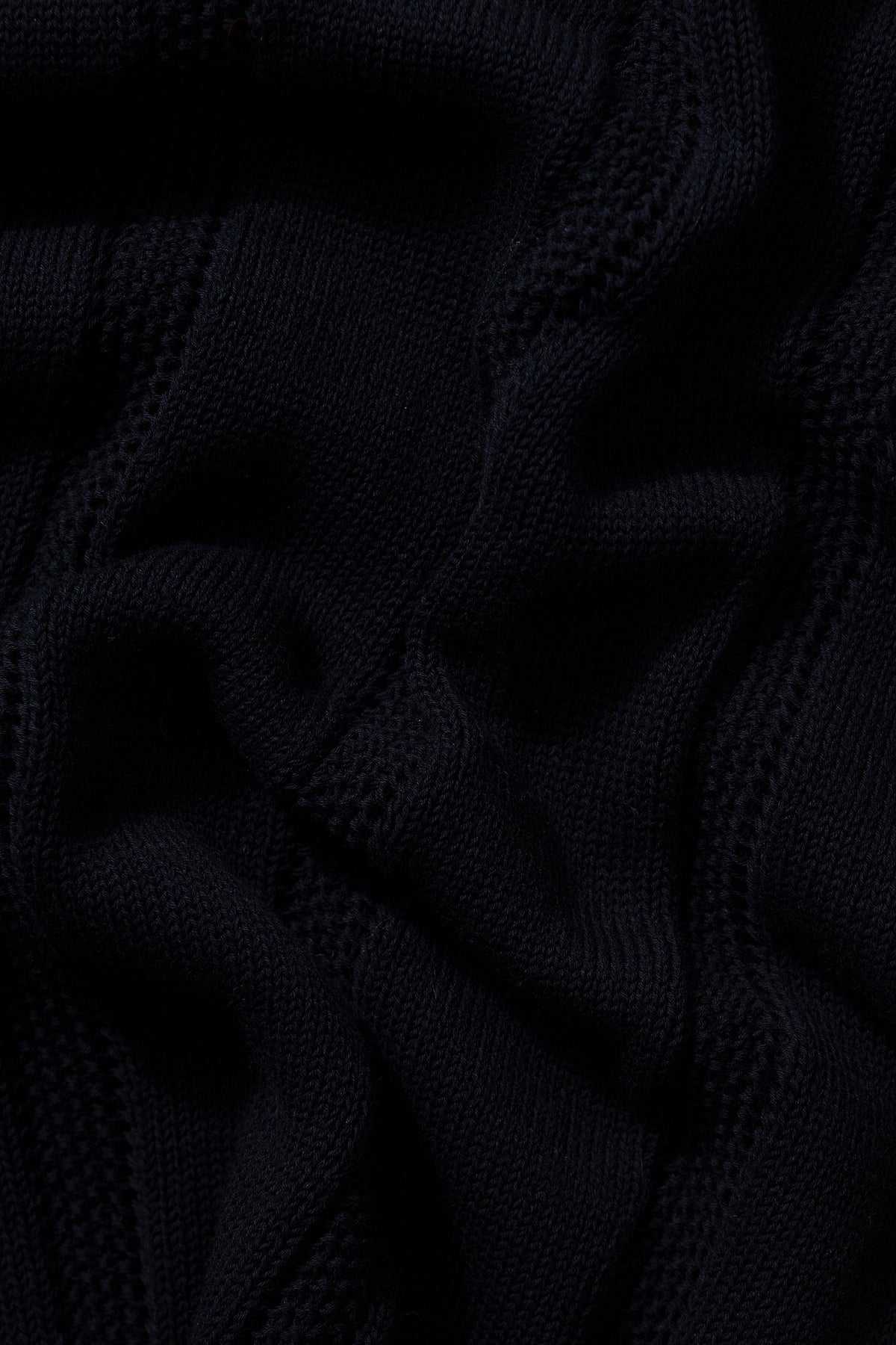 Polo En Maille Navy