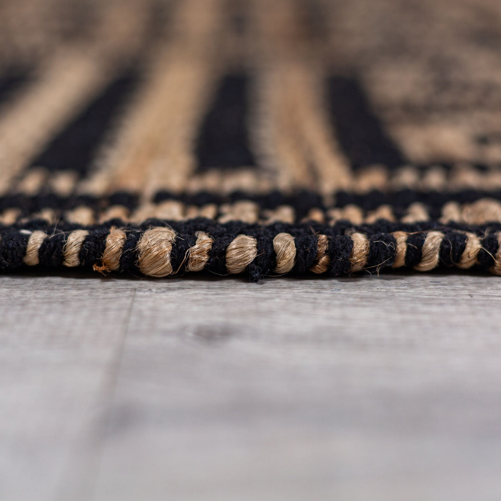 Alfombra de pasillo de yute Meandro