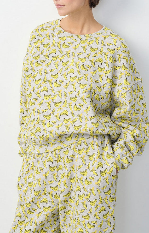 Sudadera estampada con cuello redondo - Polly - Mujer