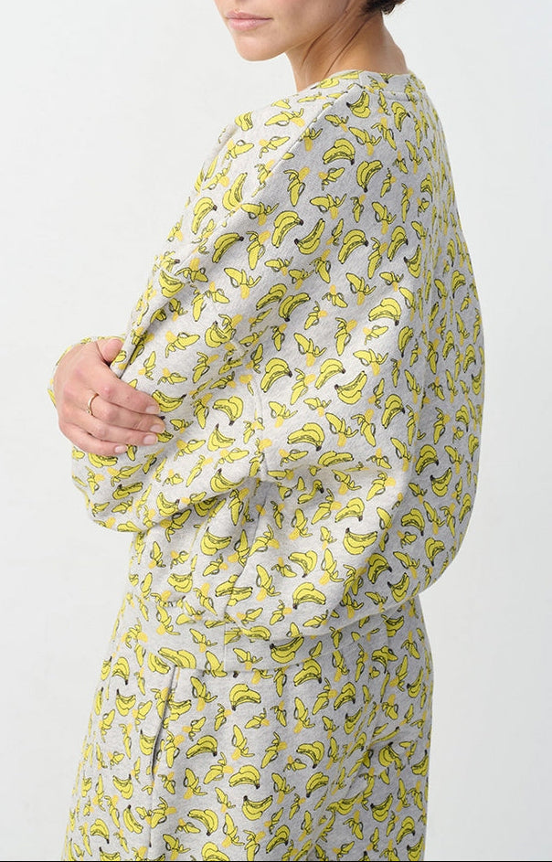Sudadera estampada con cuello redondo - Polly - Mujer