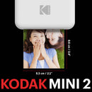 Imprimante Bluetooth Mini 2 Blanc  + La Cartouche 20 Photos Offerte - Kodak