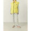 Oversized Sleeveless Midi Puffer Jacket - Beurre - Women