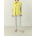 Oversized Sleeveless Midi Puffer Jacket - Beurre - Women