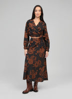 Jupe Midi Gania Floflo Caramel