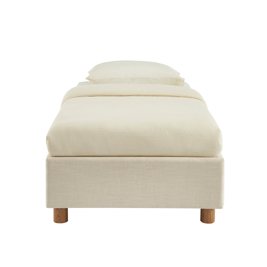 Korall - Lit Coffre - Lin - Beige