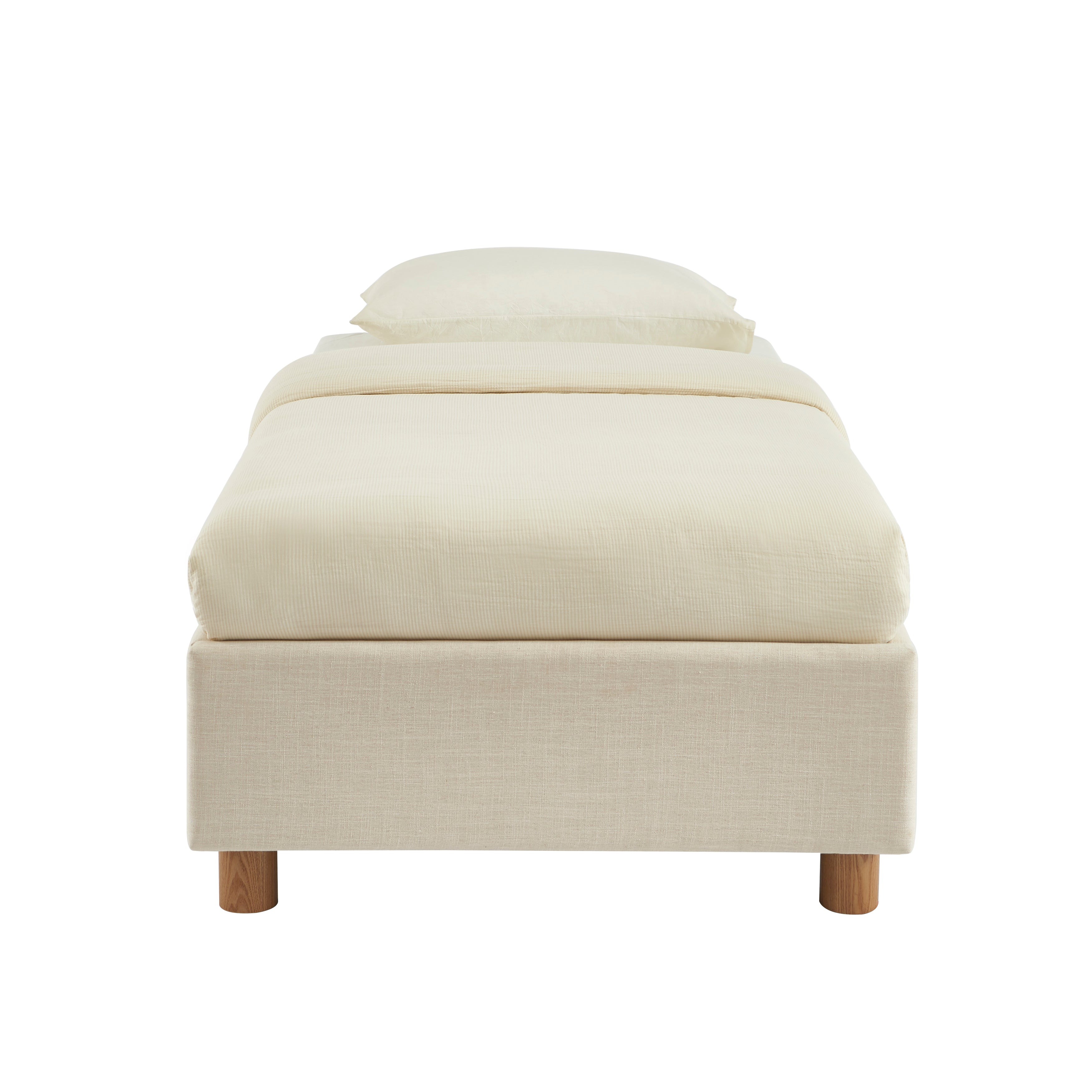 Korall - Lit Coffre - Lin - Beige