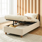 Korall - Lit Coffre - Lin - Beige