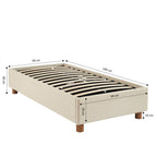 Korall - Lit Coffre - Lin - Beige