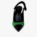 Escarpins Michael Kors Kourtney Toe Cap Sling - Neoprene/Vernis Vert/Noir