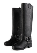 Biker Gang Boots - Black