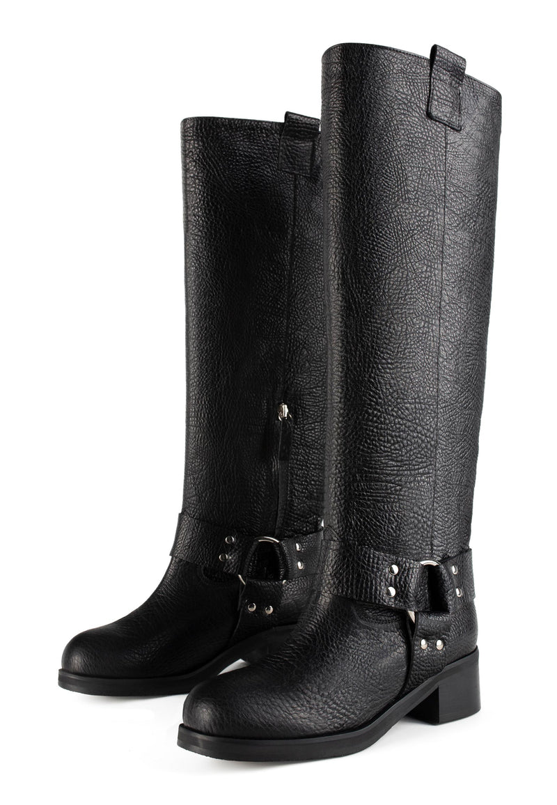 Biker Gang Boots - Black