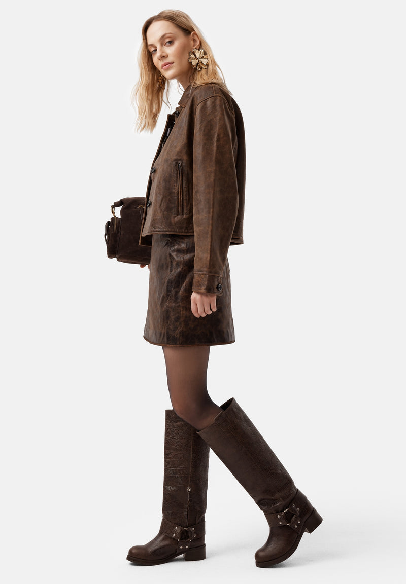 Bottes Biker Gang - Marron