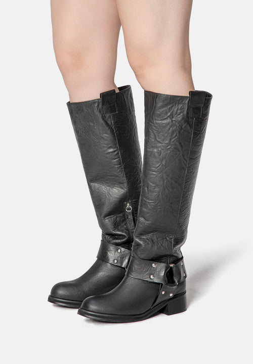 Bottes Biker Gang - Noir