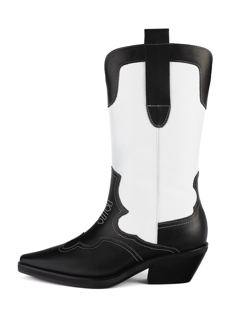 Deep Inside Of Me Boots - Black And White