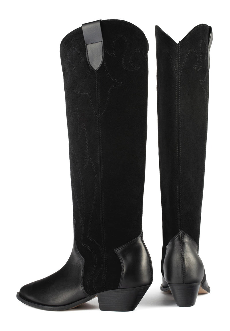 Botas con los dedos cruzados - Negro
