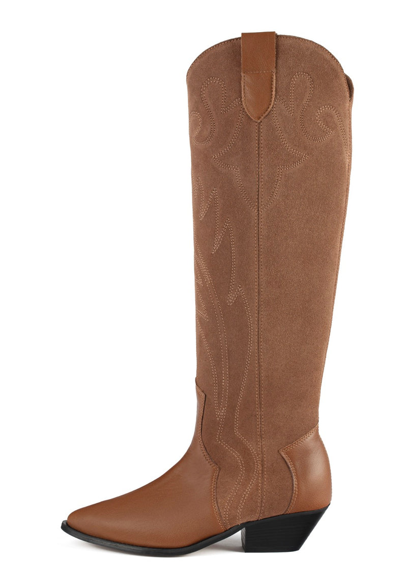 Fingers Crossed Boots - Brown