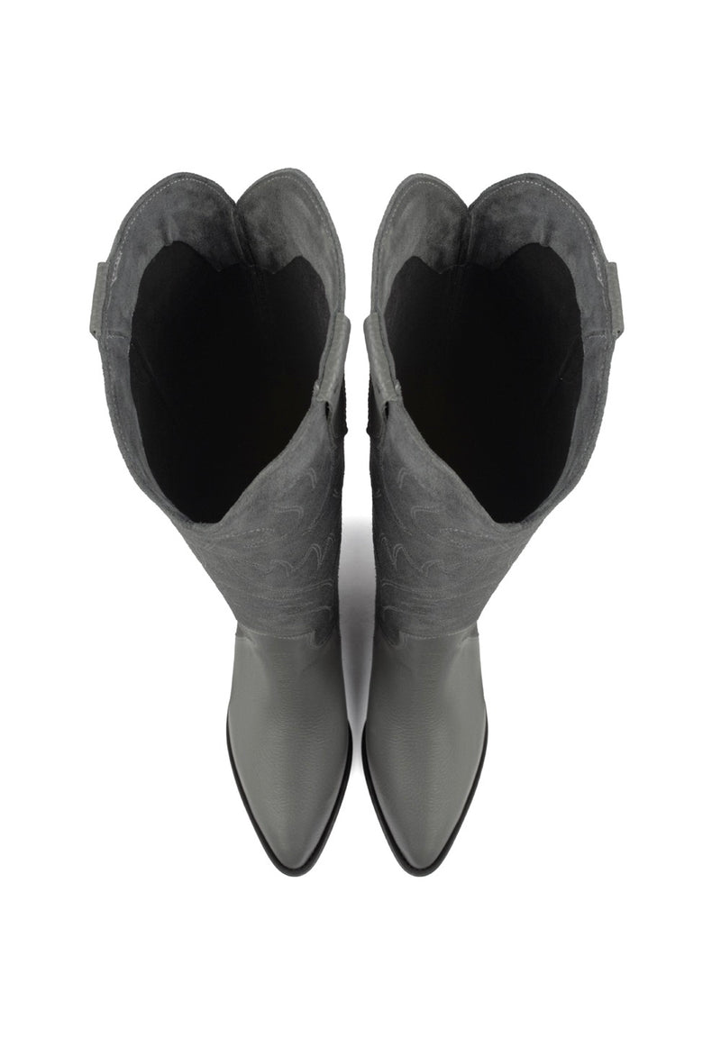 Fingers Crossed Boots - Gray