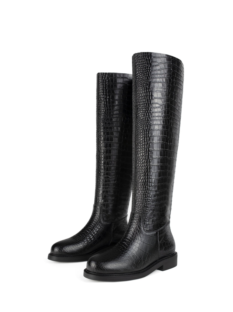 Mr Jones Maxi Boots - Black