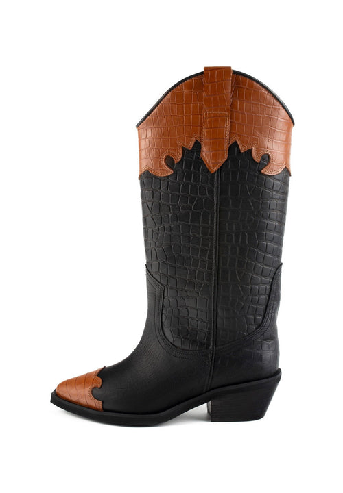 Bottes Night In Texas - Noir/Marron