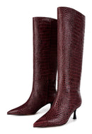 Somebody Told Me Boots - Burgundy