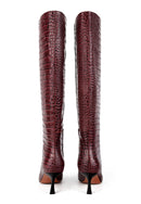 Somebody Told Me Boots - Burgundy