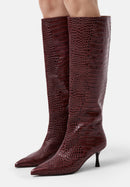 Somebody Told Me Boots - Burgundy