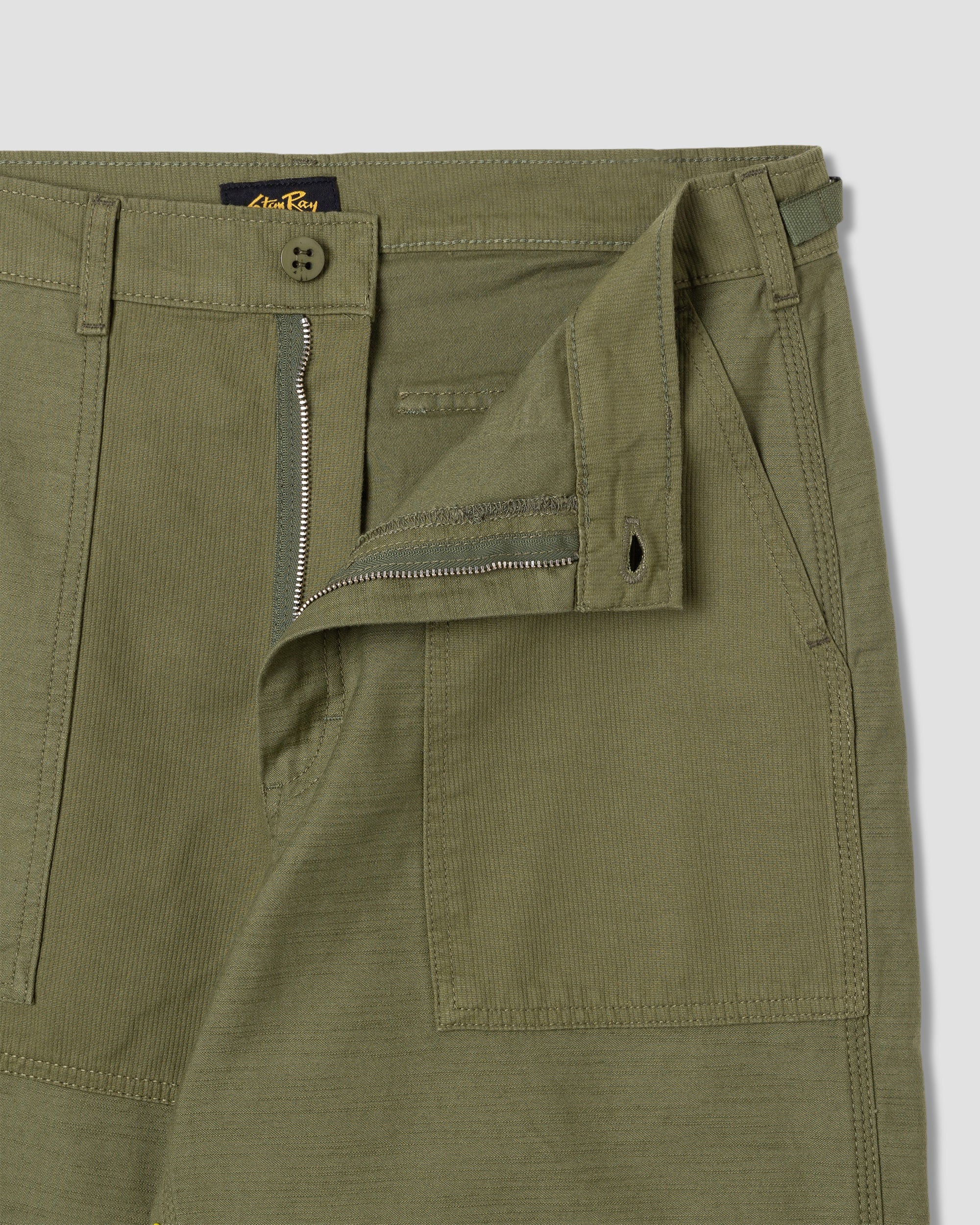 Pantalón K - Popelina/Satén Oliva