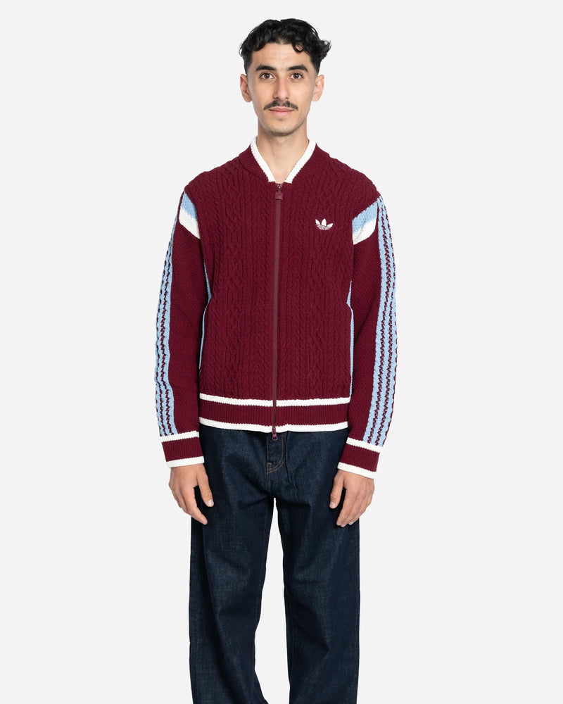 Cardigan Rétro Remix Bordeaux