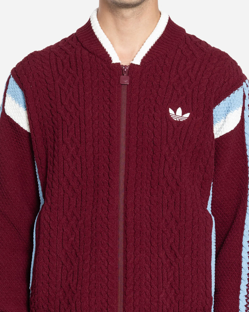 Cardigan Rétro Remix Bordeaux