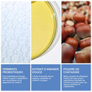 Solid facial makeup remover with probiotics