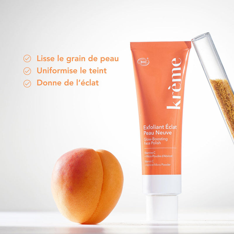 Organic facial scrub for sensitive skin