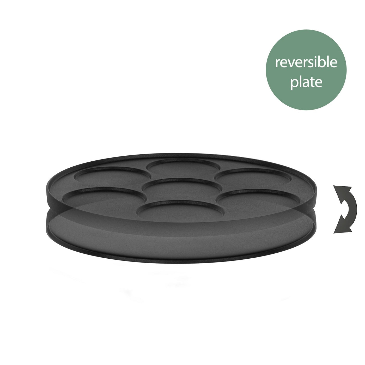 2-in-1 Crêpe Maker - Black/Stainless Steel