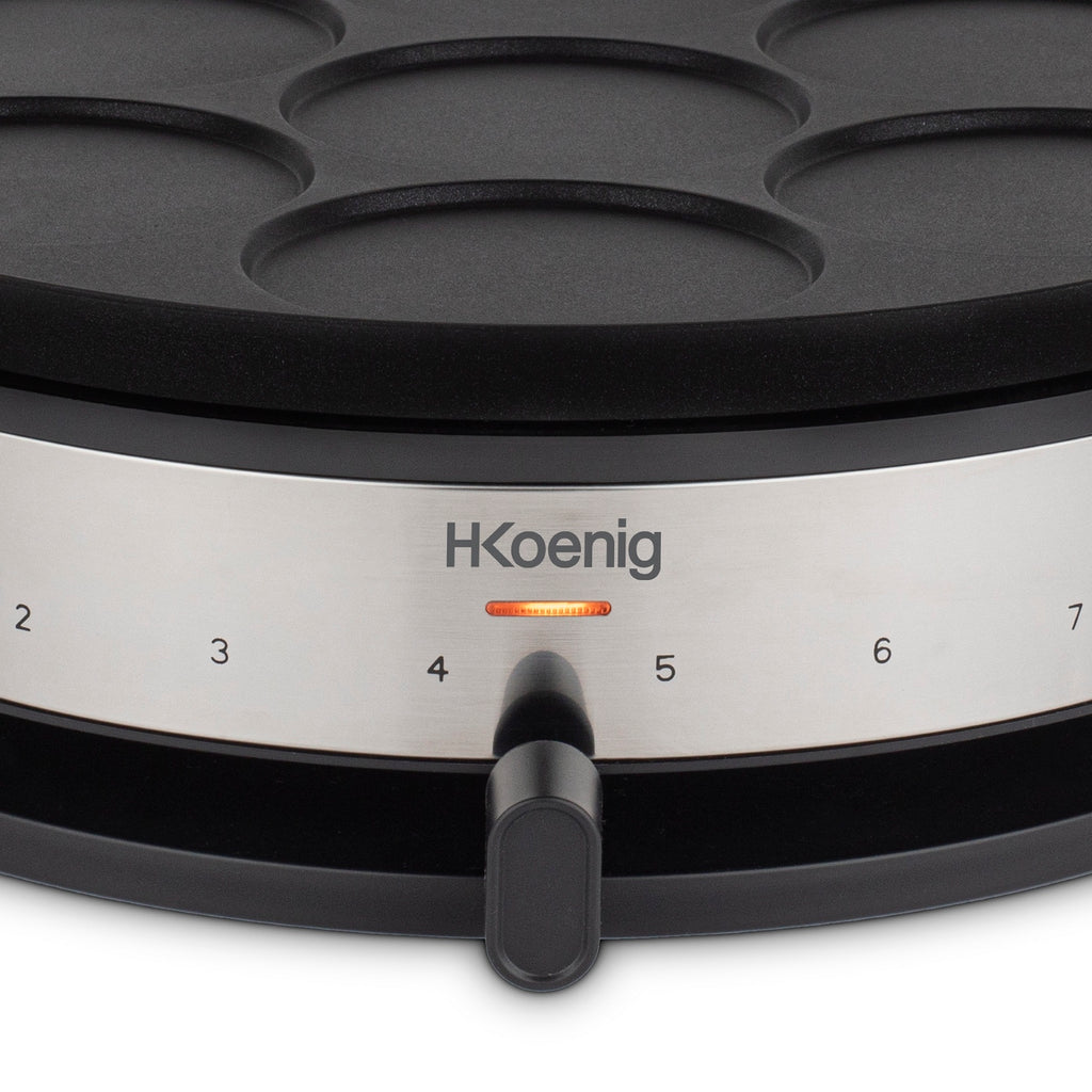 2-in-1 Crêpe Maker - Black/Stainless Steel
