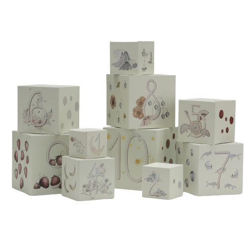 Konges Slojd - Cubes À Empiler Illustrés