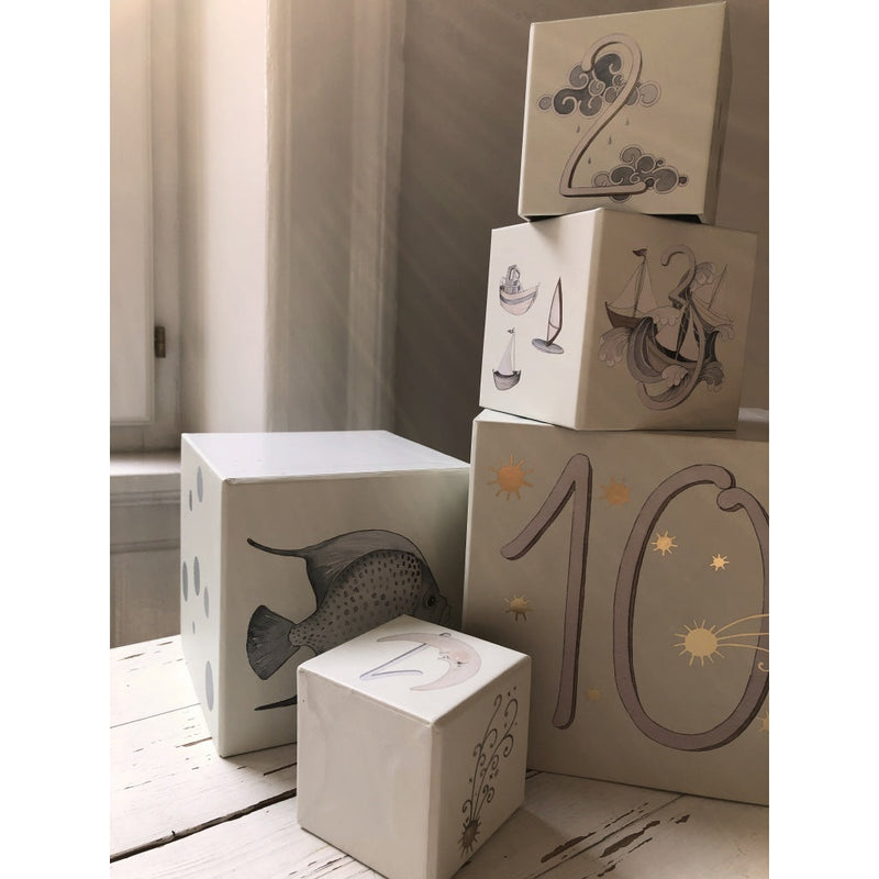 Konges Slojd - Cubes À Empiler Illustrés