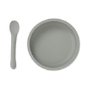 Juego de cuenco y cuchara de silicona Topanga Beach - Selección Konges slojd para encontrar en amaetc.com, tienda conceptual ecológica para niños